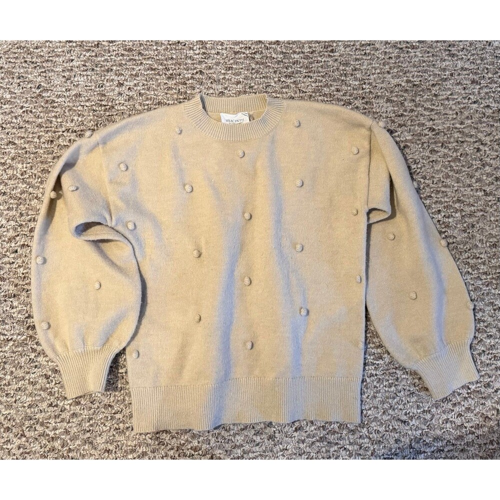 Tuckernuck hyacinth house Melinda crewneck pompom sweater